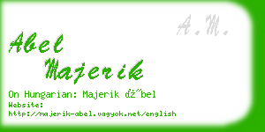 abel majerik business card